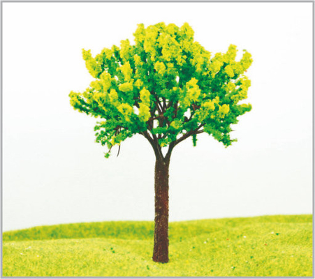 China árboles modelo miniatura verdes de encargo hechos a mano del 13cm proveedor