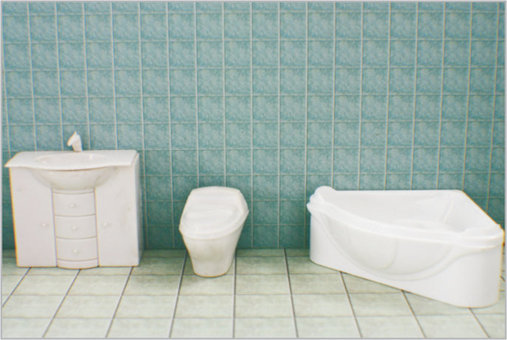China J25-04 moderno hogar muebles de modelo arquitectónico con mueble lavabo 1:30 proveedor