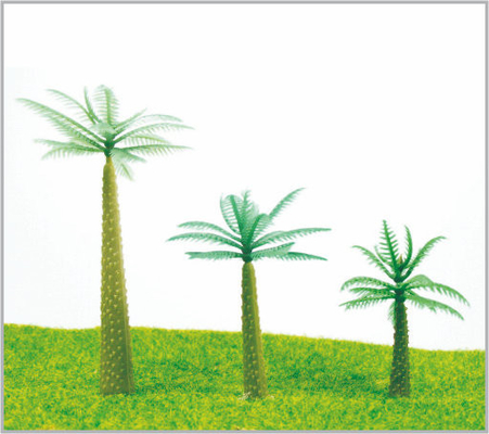 China HC50/HC75/HC40 OEM HO tren diseño en miniatura modelo árboles coco árbol 7,5 cm a 5 cm/4 cm proveedor