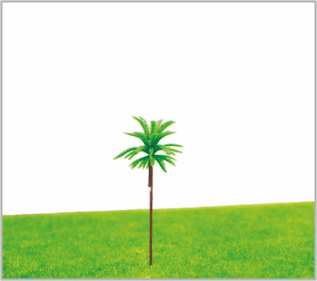China M007OEM tren HO diseño en miniatura modelo árboles amarillo verde Avenida coco árbol 5 cm proveedor