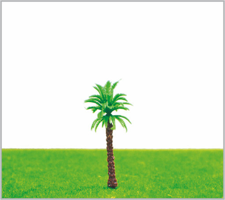China M006 Tren HO diseño en miniatura modelo árboles verde calle coco árbol 5,5 cm proveedor