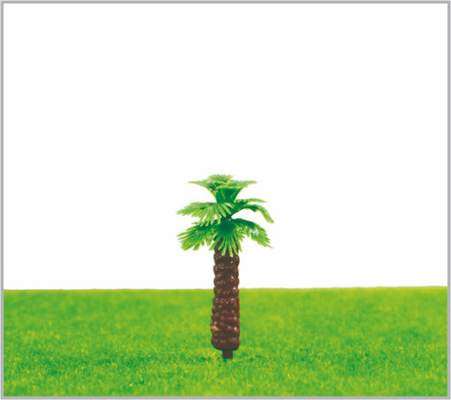China M013 OEM tren HO diseño en miniatura modelo árboles amarillo verde Avenida Palmas árbol 4 cm proveedor