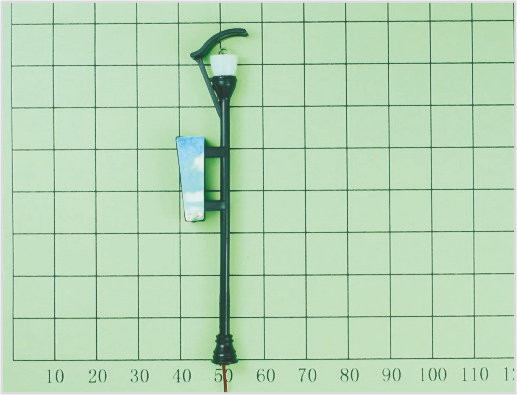 China T16 7,5 cm luz de calle en miniatura modelo lámpara Post luminosa para diseño de tren proveedor