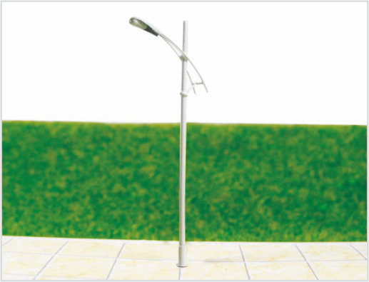 China Sumaban Personalizada 6V sola cabeza luces plástico modelo farola Post para diseños de ferrocarril 8.5 cm proveedor