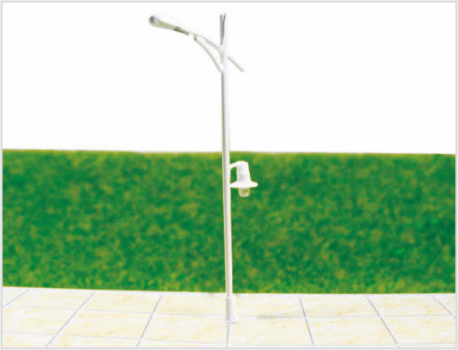 China Poste de T32 6V luminoso Billboard calle plástico escala modelo luz para diseños de trenes HO 8.5 cm proveedor