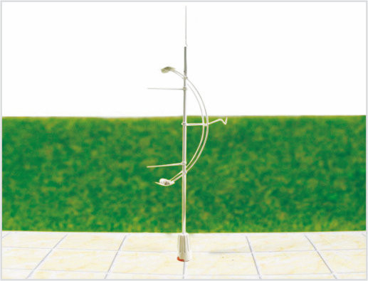 China T36 Poste HO 6V luminoso calle 3D modelo luz para diseño de tren luminosa calidad luz 14 cm proveedor