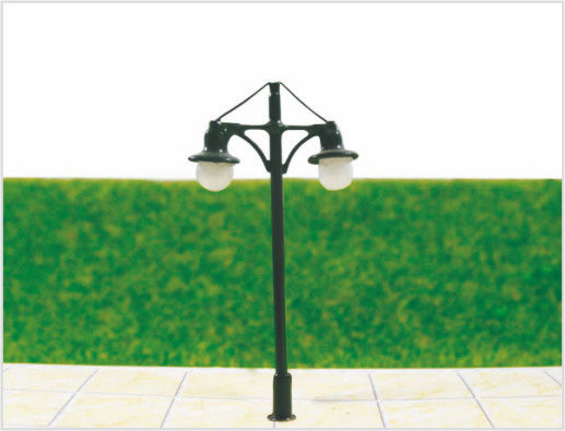 China T44 Personalizada 6V dos puntas plástico modelo farola puesto para diseños de ferrocarril 6,5 cm proveedor