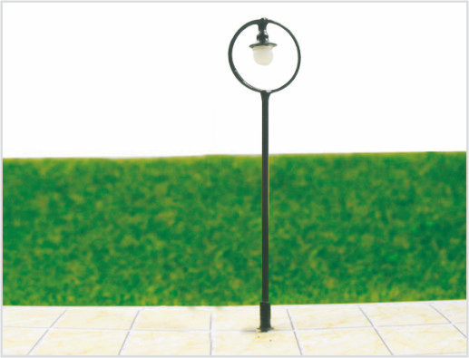 China T87 6V 8,5 cm luminoso luz de calle en miniatura modelo Lamp Post para diseño de tren proveedor