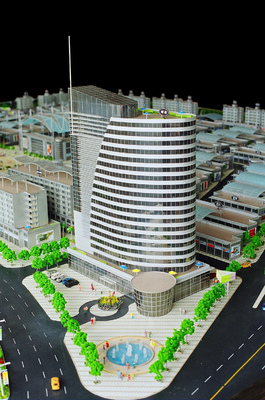 El edificio miniatura del fabricante modelo arquitectónico miniatura modela el cobre proveedor
