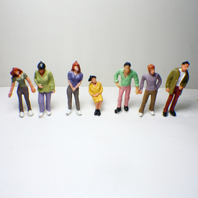 P43-10 al aire libre 1:43 escala arquitectónica modelo personas pintado figuras 4.8 cm proveedor