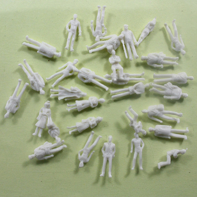 El tren plástico 1/100 de la escala figura blanco modelo arquitectónico de la gente proveedor
