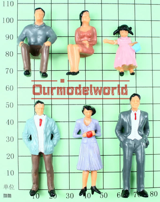 Gente arquitectónica al aire libre del modelo de escala los 5.5cm DIY residenciales proveedor