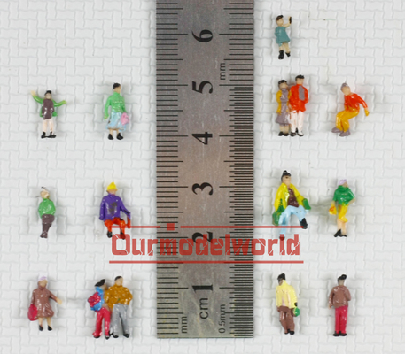 La gente arquitectónica colorida del modelo de escala pintada figura el 1.3cm proveedor