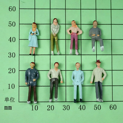 Figura de madera humana plástica cartón interno de la caja del modelo los 2.5CM proveedor