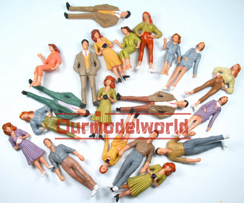 P25-6 al aire libre 1:25 arquitectónicos escala modelo personas pintado figuras 7 cm proveedor