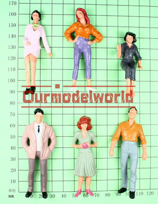 P25-6 al aire libre 1:25 arquitectónicos escala modelo personas pintado figuras 7 cm proveedor