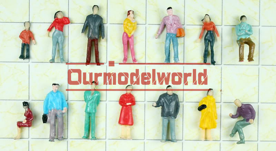 Las figuras hechas a mano de DIY, HO gente del modelo de escala figuran que el modelo residencial del tren modifica para requisitos particulares proveedor