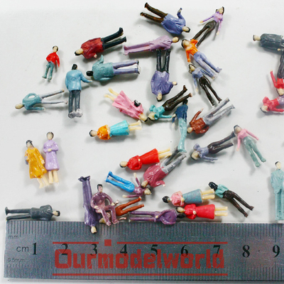 Las figuras hechas a mano de DIY, HO gente del modelo de escala figuran que el modelo residencial del tren modifica para requisitos particulares proveedor