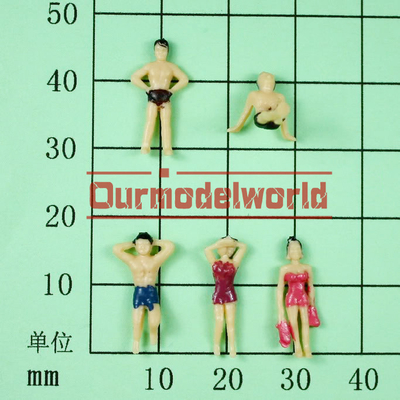 Gente modelo miniatura verde roja para la decoración/el CE accesorio/RoHS/ISO9001 proveedor
