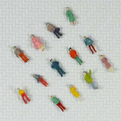 Figuras que nadan blanco de escala de DIY de la gente arquitectónica del modelo de la escala de N proveedor