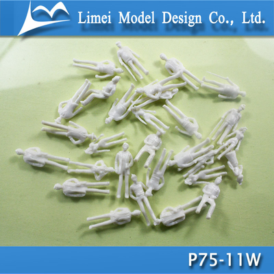 figura humana plástica 1/75 profesional blanco modelo arquitectónico del modelo proveedor