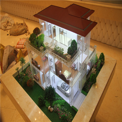Fabricante modelo arquitectónico interior, modelo durable de la disposición de la casa proveedor