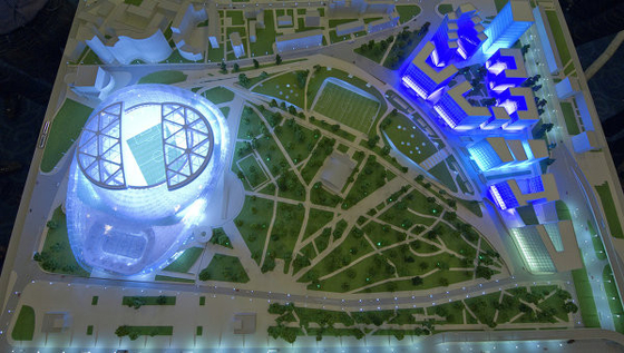 Artículo modelo arquitectónico plástico del fabricante del ABS para la disposición del municipio proveedor