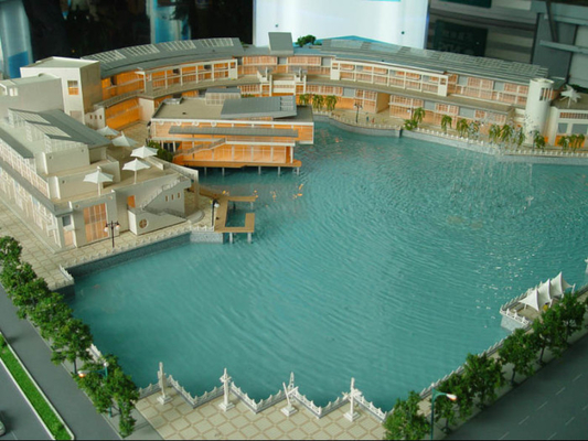 Fabricante modelo arquitectónico miniatura, representación bastante residencial del edificio del parque proveedor