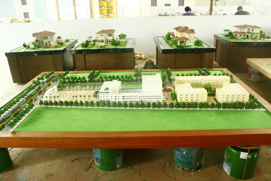 Escuela que planea el fabricante modelo arquitectónico miniatura, modelo de escala del planeamiento del estadio de fútbol proveedor