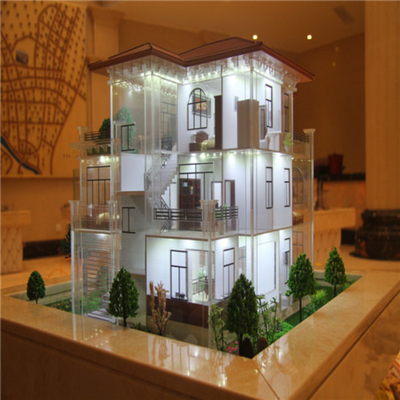 Artículo modelo arquitectónico miniatura del fabricante para el edificio público del Basswood proveedor