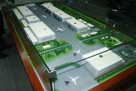 Miniatura modelo arquitectónica modificada para requisitos particulares del fabricante 3D para la disposición del aeropuerto proveedor