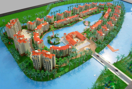 Fabricante modelo arquitectónico miniatura residencial, modelo arquitectónico hermoso del chalet 3D proveedor