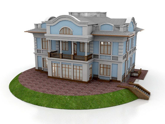 Fabricante modelo arquitectónico miniatura residencial, modelo arquitectónico hermoso del chalet 3D proveedor