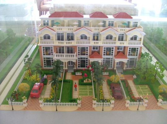 Fabricante modelo arquitectónico miniatura residencial, modelo arquitectónico hermoso del chalet 3D proveedor