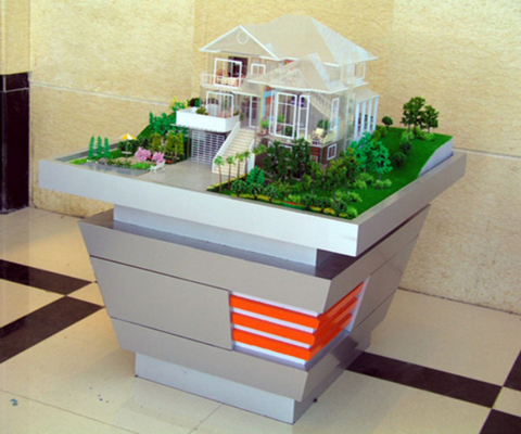 Fabricante modelo arquitectónico miniatura residencial privado, fabricación del modelo de escala de la casa del jardín proveedor