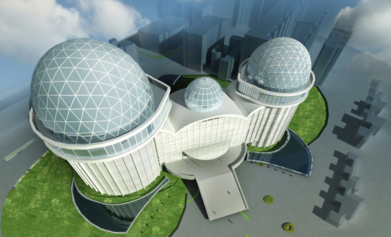 Fabricante modelo arquitectónico miniatura respetuoso del medio ambiente para la construcción de la institución de investigación proveedor