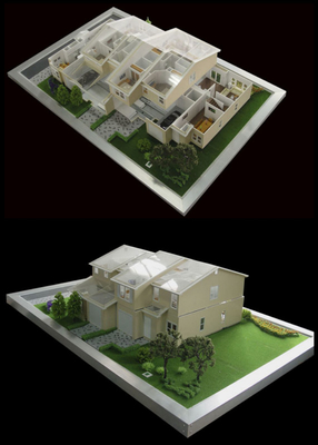 Fabricante modelo arquitectónico miniatura 3D hermoso para la construcción de viviendas proveedor