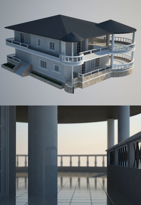 Fabricante modelo arquitectónico miniatura 3D hermoso para la construcción de viviendas proveedor