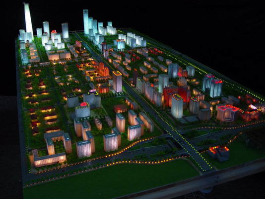 Fabricante modelo arquitectónico miniatura durable respetuoso del medio ambiente para el proyecto del urbanismo proveedor