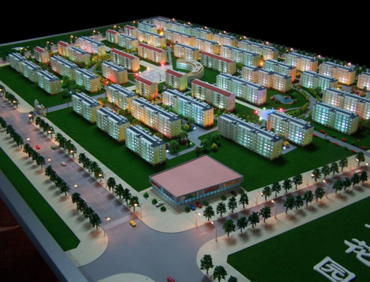 Fabricante modelo arquitectónico miniatura durable respetuoso del medio ambiente para el proyecto del urbanismo proveedor