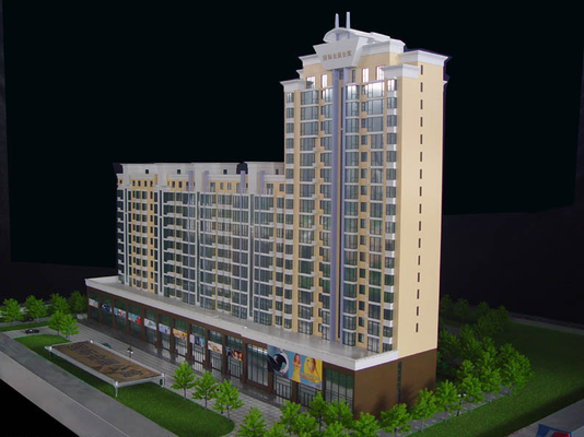 Fabricante modelo arquitectónico miniatura residencial hermoso con el soporte de la tabla proveedor