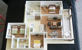 Fabricante modelo arquitectónico miniatura del edificio residencial con el soporte de la tabla proveedor