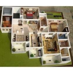 Fabricante modelo arquitectónico miniatura del edificio residencial con el soporte de la tabla proveedor