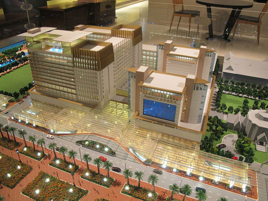 Fabricante modelo arquitectónico miniatura 3D hermoso para la construcción de edificios residenciales proveedor