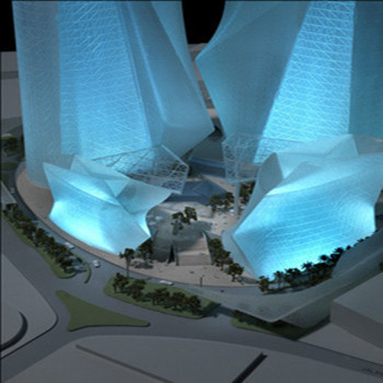 Fabricante modelo arquitectónico de la alameda, encendiendo el modelo arquitectónico miniatura del edificio público proveedor