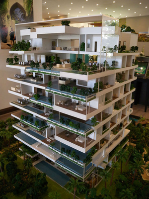 El fabricante modelo arquitectónico del chalet de lujo, interior detalla el escaparate del modelo de escala proveedor