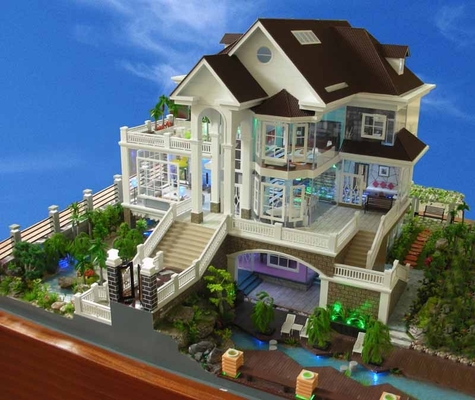 Fabricante modelo arquitectónico miniatura de la casa, Niza fabricación de mirada del modelo de escala proveedor