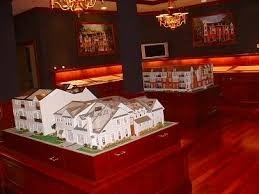 fabricante modelo arquitectónico miniatura 3D para el apartamento residencial con Niza la mirada proveedor
