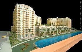 fabricante modelo arquitectónico miniatura 3D para el apartamento residencial con Niza la mirada proveedor
