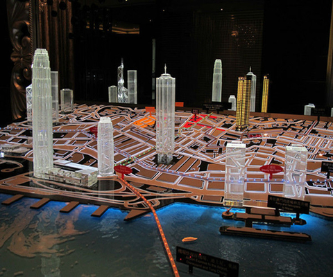 Fabricante modelo arquitectónico miniatura del planeamiento urbano, fabricación del modelo de escala de la utilización del suelo proveedor
